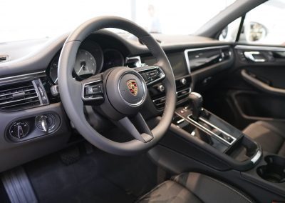 Dashboard view of Porsche Macan